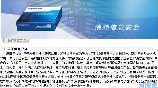 600756浪潮软件有关网络安全产品汇报